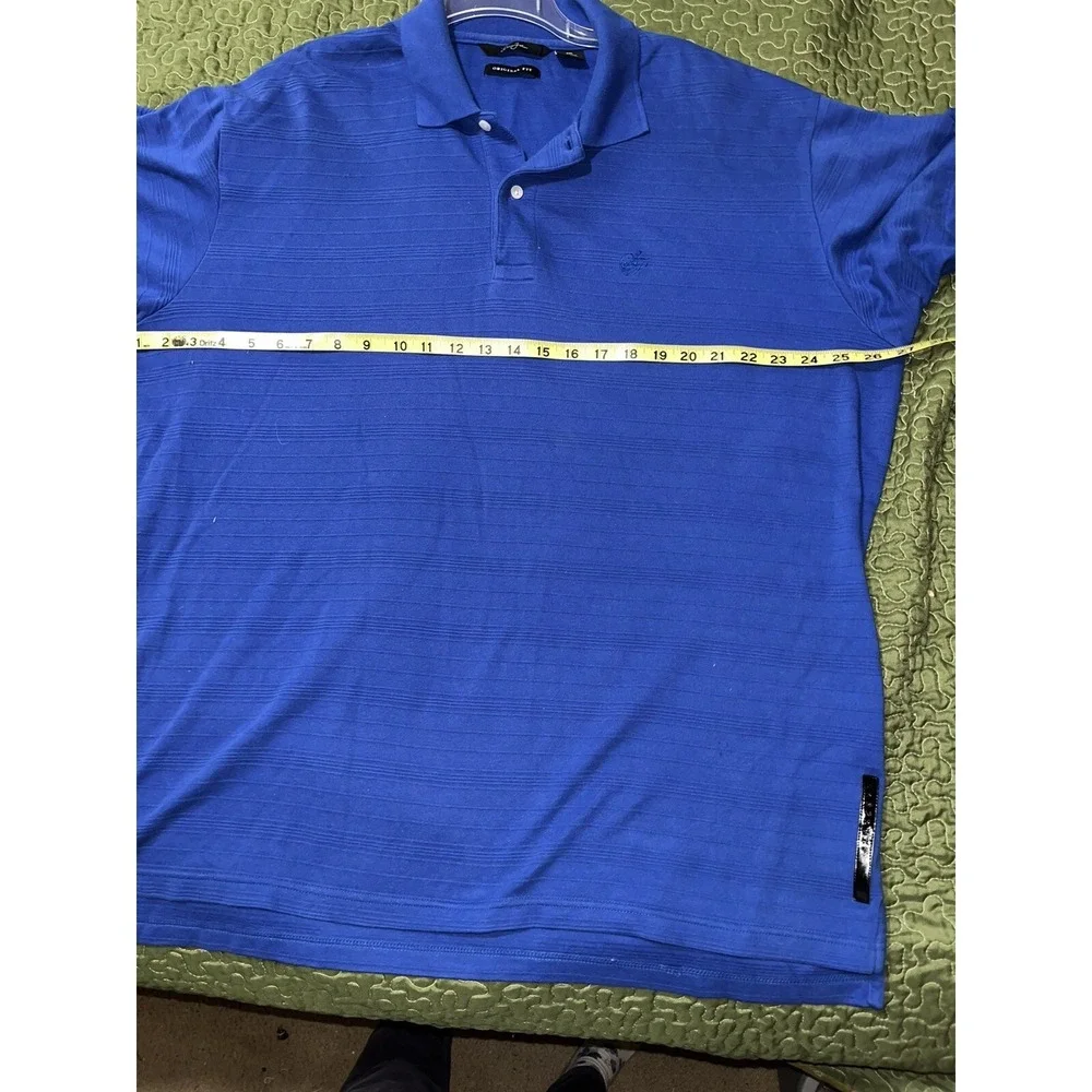 SEAN JOHN POLO mens  2xl‎  Blue  SHORT SLEEVE SHIRT Pullover Casual